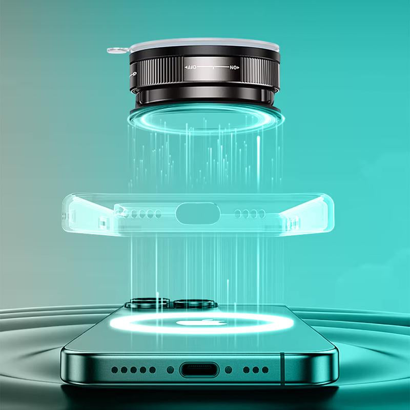 360° Rotating Magnetic Phone Holder with Suction Cup Magsafe-Compatible Mount for Car Mirror Gym or Makeup Use Portable and Adjustable Compatible with Iphone 11 and Newer Models